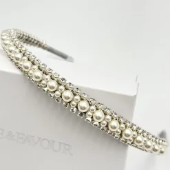 Beads & Beyond Adelphi Vintage Perle und Kristall Brautstirnband* Vintage-kopfbedeckungen | Perlen-haarschmuck