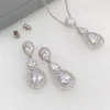 Lace & Favour Alessandra Vintage-inspiriertes Kristall-Brautschmuck-Set* Silberner Abschlussball-schmuck | Abschlussball-schmuck-sets