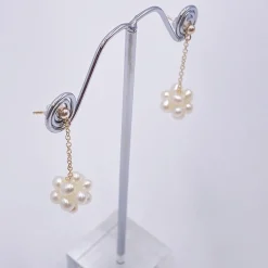 Lace & Favour Arieta Süßwasserperlen-Cluster-Kette Tropfenohrringe* Geschenke Für Die Mutter Des Bräutigams | Geschenke Für Die Mutter Der Braut