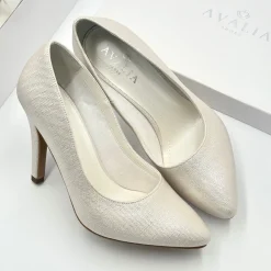 Avalia Shoes Avalia Goldy Champagner Schimmer High Heel Schuhe* Glitzernde Ballschuhe | Goldene Ballschuhe