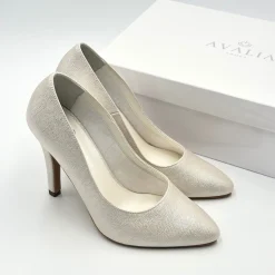 Avalia Shoes Avalia Goldy Champagner Schimmer High Heel Schuhe* Glitzernde Ballschuhe | Goldene Ballschuhe