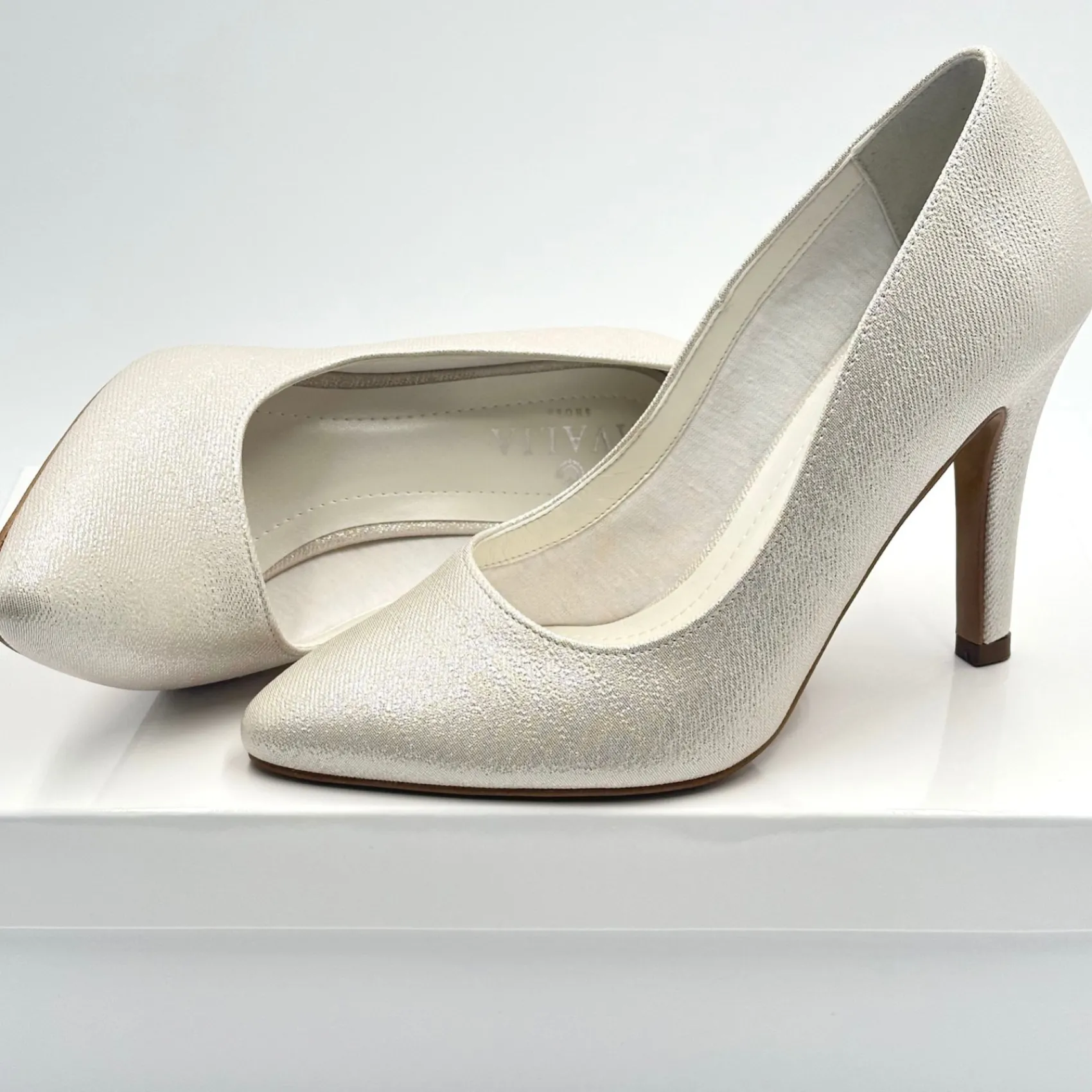 Avalia Shoes Avalia Goldy Champagner Schimmer High Heel Schuhe* Glitzernde Ballschuhe | Goldene Ballschuhe
