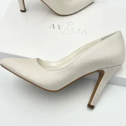 Avalia Shoes Avalia Goldy Champagner Schimmer High Heel Schuhe* Glitzernde Ballschuhe | Goldene Ballschuhe