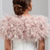 Beverly Hills Bardot Blush Pink Straußenfeder Brautstola* Federstolen & Umhänge | Hochzeitsumhänge & Tücher