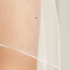 Bianco Evento Bianco Elfenbein einstufige Swarovski Kristall Kapelle Schleier mit Corded Edge S223* Einstufige Schleier | Kapelle Länge & Kathedrale Schleier