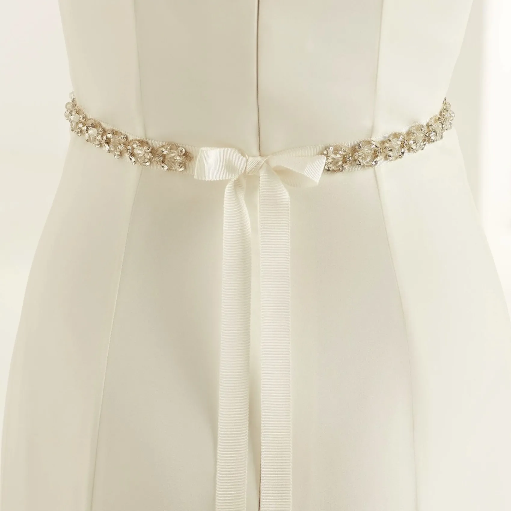 Bianco Evento Bianco Vintage inspiriert Kristall verschönert Hochzeit Gürtel* Brautkleid Gürtel