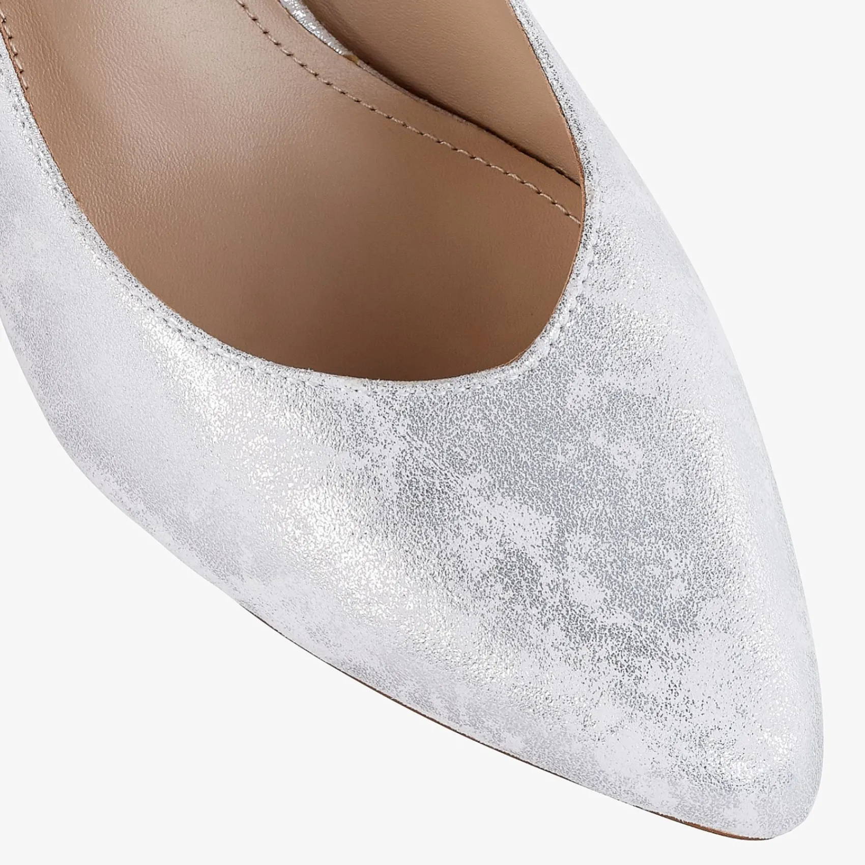 Capollini Catherine Silberne Nubukleder Slingbacks mit mittlerem Absatz* Schuhe Für Hochzeitsgäste | Schuhe Für Die Mutter Der Braut