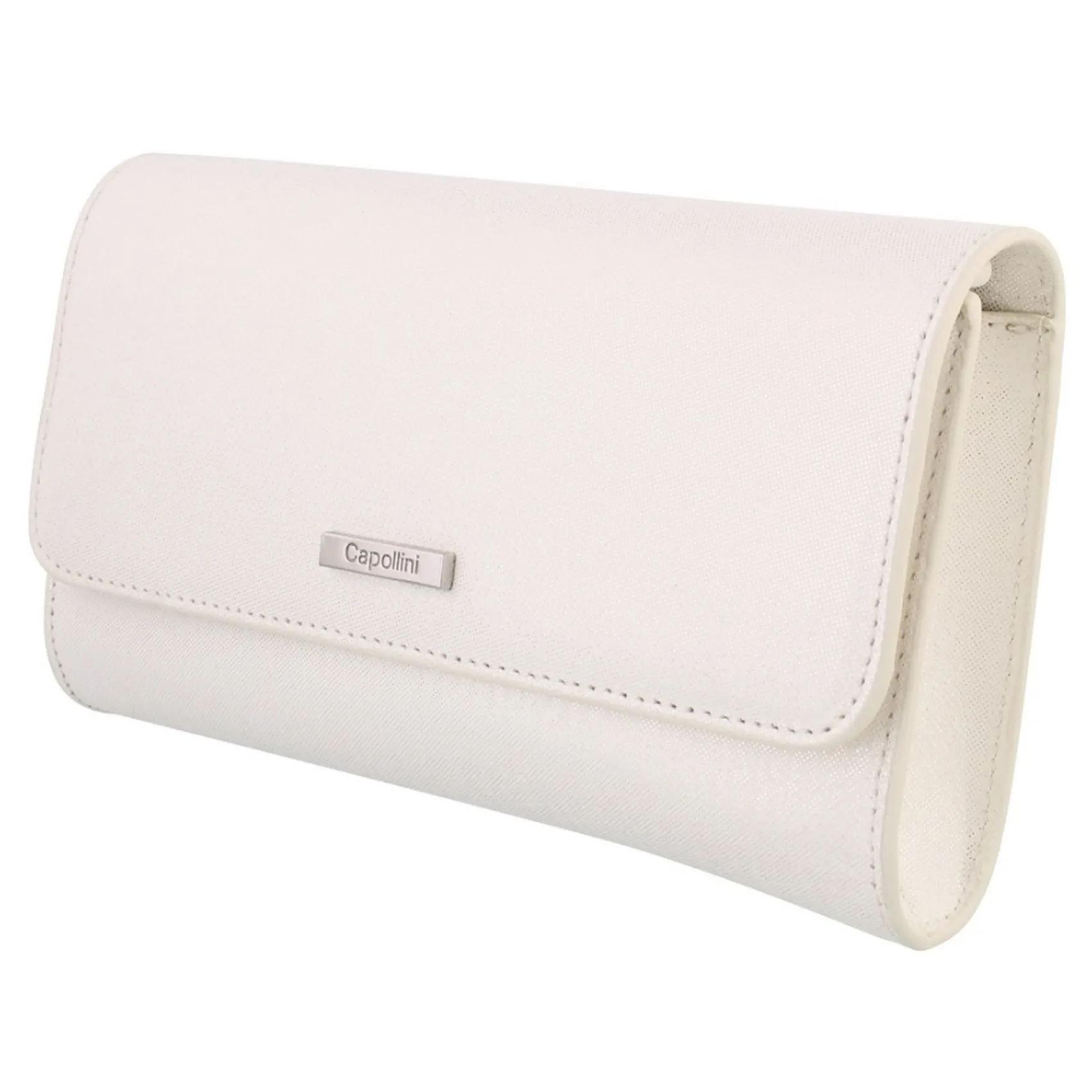 Capollini Clutch-Tasche aus cremefarbenem Nubukleder* Hochzeitsgäste-taschen | Anlass Handtaschen