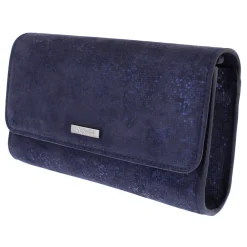 Capollini Clutch-Tasche aus Nubukleder, marineblau* Hochzeitsgäste-taschen | Anlass Handtaschen