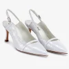 Capollini Emory Perlglanz Leder Slingbacks mit mittlerem Absatz* Schuhe Für Hochzeitsgäste | Schuhe Für Die Mutter Der Braut