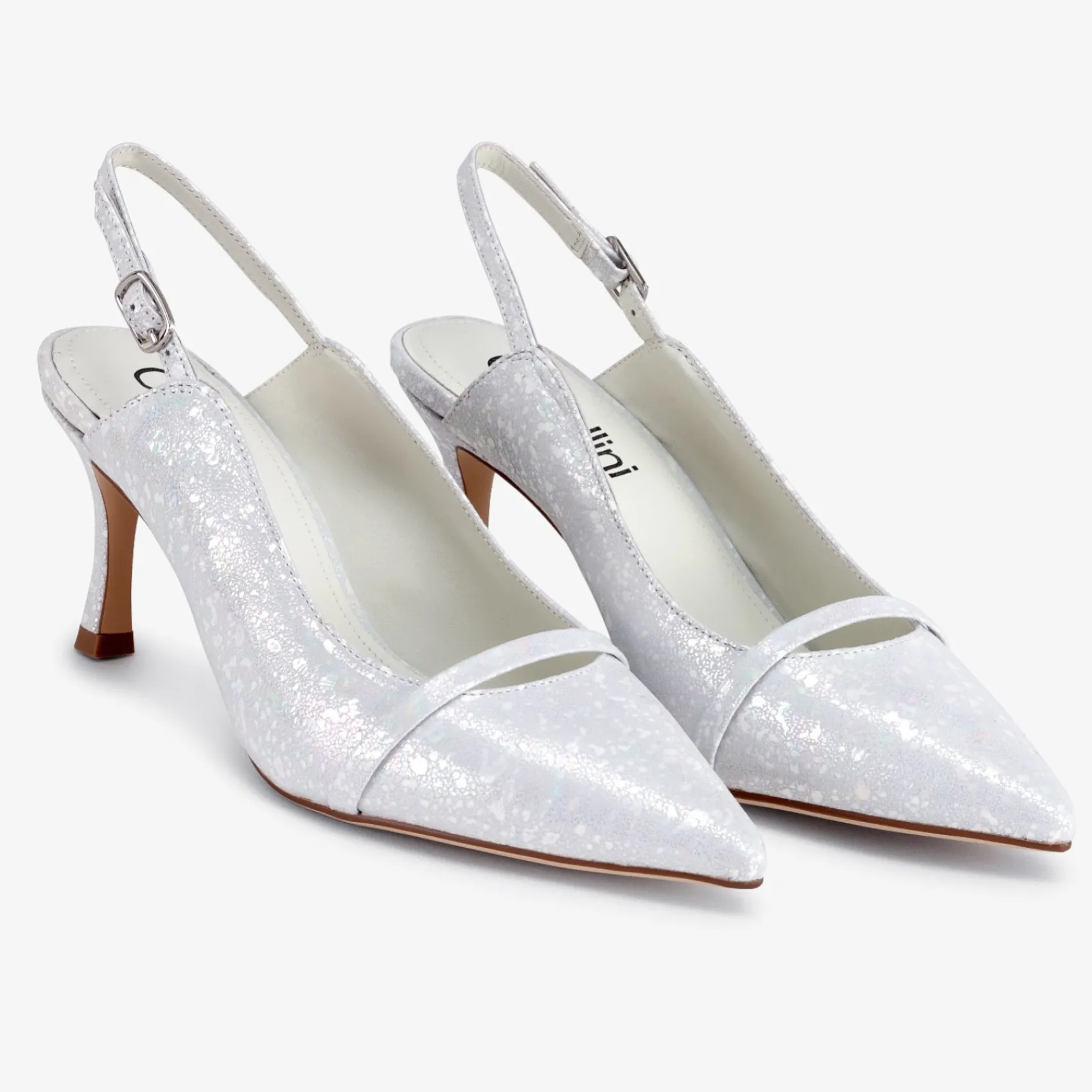 Capollini Emory Perlglanz Leder Slingbacks mit mittlerem Absatz* Schuhe Für Hochzeitsgäste | Schuhe Für Die Mutter Der Braut