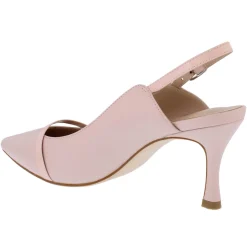 Capollini Emory Rosa Leder Slingbacks mit mittlerem Absatz und Lackriemen* Schuhe Für Hochzeitsgäste | Schuhe Für Die Mutter Der Braut