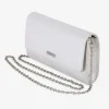 Capollini Glacier White Nubukleder Clutch Tasche* Hochzeitsgäste-taschen | Anlass Handtaschen