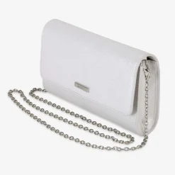 Capollini Glacier White Nubukleder Clutch Tasche* Hochzeitsgäste-taschen | Anlass Handtaschen