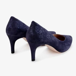 Capollini Izzy Marineblaues Nubukleder Halbhohe Schuhe* Schuhe Für Hochzeitsgäste | Schuhe Für Die Mutter Der Braut