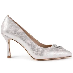 Capollini Judi Blush Pink Nubukleder Pumps mit Diamantenbesatz* Party-schuhe | Schuhe Für Hochzeitsgäste