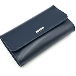 Capollini Marineblaue Leder-Clutch-Tasche* Hochzeitsgäste-taschen | Anlass Handtaschen