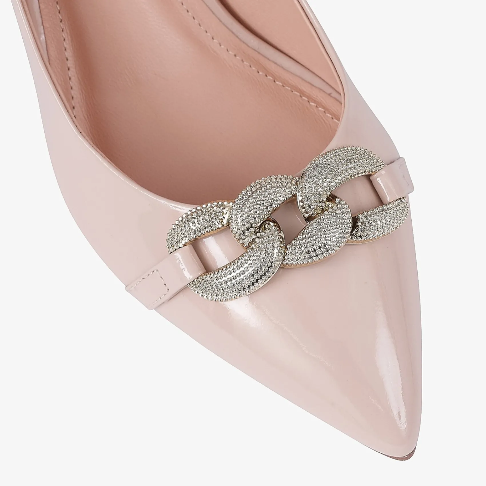 Capollini Mazy Nude Pink Lackleder Blockabsatz Slingbacks* Schuhe Für Hochzeitsgäste | Schuhe Für Die Mutter Der Braut