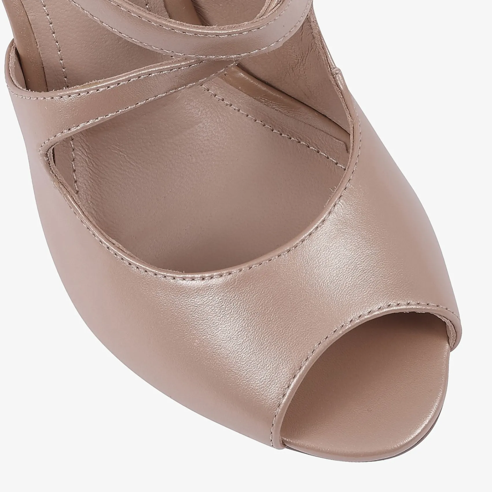 Capollini Orchid Nude Leder Kreuzriemen Peep Toe Sandalen* Schuhe Für Hochzeitsgäste | Schuhe Für Die Mutter Der Braut