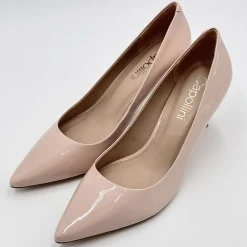 Capollini Petal Nude Pink Lackleder Spitze Pumps* Party-schuhe | Schuhe Für Hochzeitsgäste