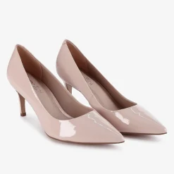 Capollini Petal Nude Pink Lackleder Spitze Pumps* Party-schuhe | Schuhe Für Hochzeitsgäste