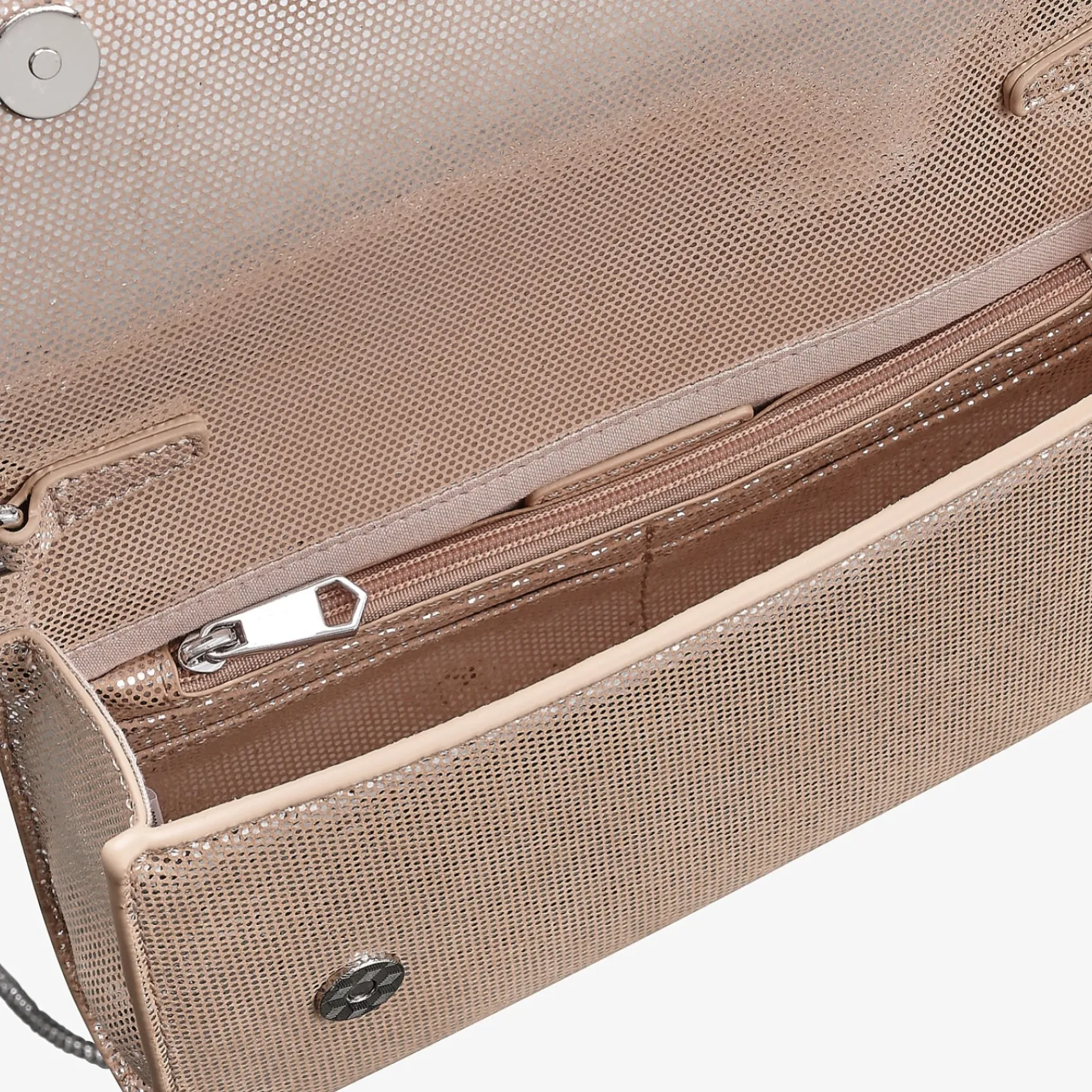 Capollini Prosecco Gold Nubukleder Clutch Tasche* Hochzeitsgäste-taschen | Anlass Handtaschen