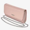 Capollini Rosa Leder Clutch Tasche* Hochzeitsgäste-taschen | Anlass Handtaschen
