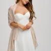 Poirier Champagner Leichter Hochzeitsschal* Hochzeitsumhänge & Tücher | Hochzeitsgast-jacken & Cover Ups