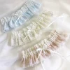 Boudoir Couture Chantilly Elfenbein Floral Spitze Braut Strumpfband mit Perle Droplet* Geschenke Für Die Braut | Strumpfbänder Für Bräute