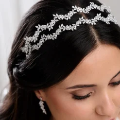 Lace & Favour Cortez Duo Cubic Zirkonia Doppelstirnband* Abschlussball-haarbänder & Tiaras | Haarschmuck Aus Kristall