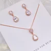 Lace & Favour danke, dass du meine Brautjungfer bist" Schmuckset in Rosegold-Kristall* Geschenke Für Brautjungfern | Kristall-hochzeitsschmuck