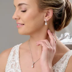 Lace & Favour Elegance Kristall und Perle Brautschmuck Set* Geschenke Für Brautjungfern | Geschenke Für Die Braut