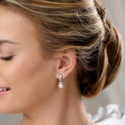 Lace & Favour Elegance Kristall und Perle Hochzeit Ohrringe* Geschenke Für Brautjungfern | Geschenke Für Die Braut