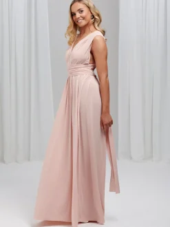 Lace & Favour Emily Rose Blush Pink Mehrweg-Brautjungfernkleid* Multiway Brautjungfernkleider