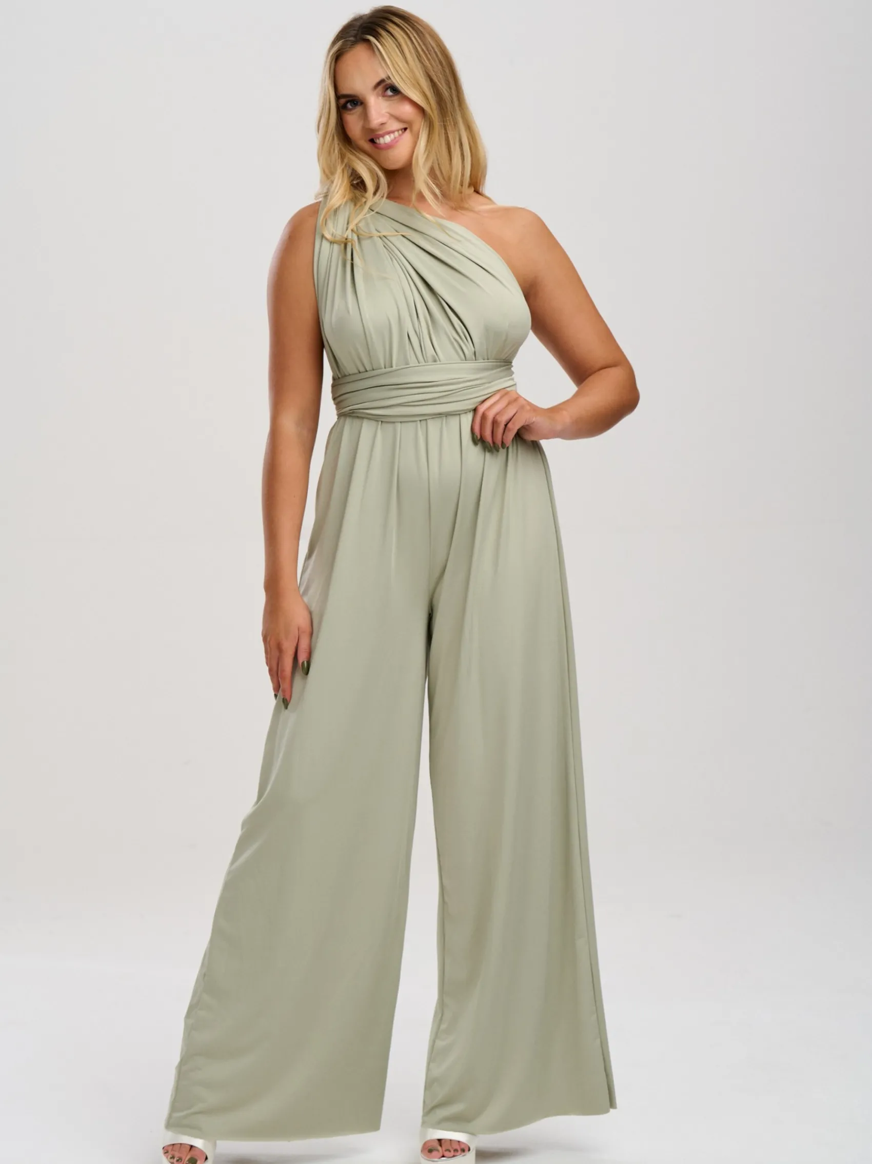 Lace & Favour Emily Rose Salbei Grün Multiway Brautjungfer Jumpsuit* Multiway-jumpsuits