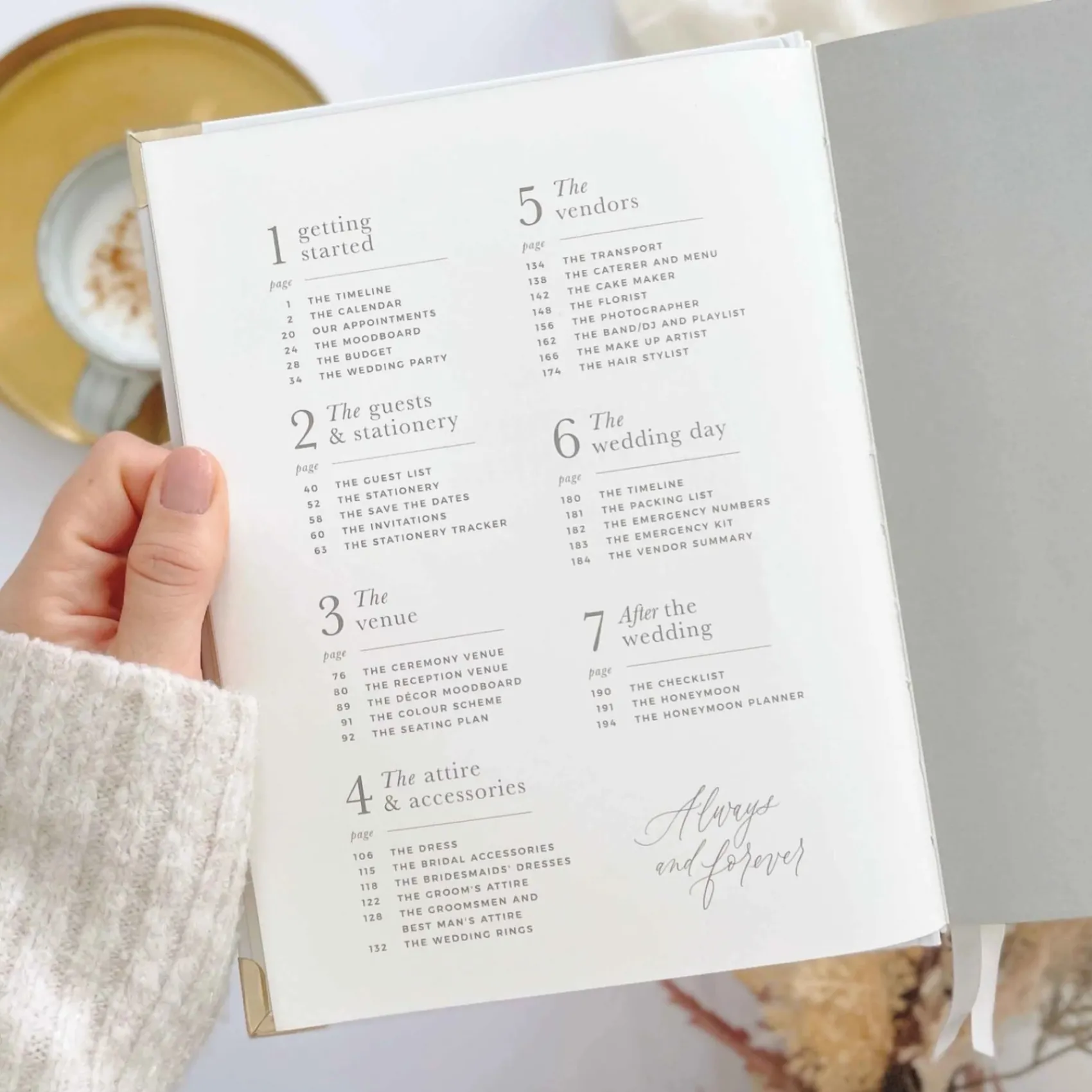 Blush & Gold Erröten und Gold Luxus Hochzeit Planer Buch mit vergoldeten Rändern* Wedding Planner Bücher | Verlobungsgeschenke