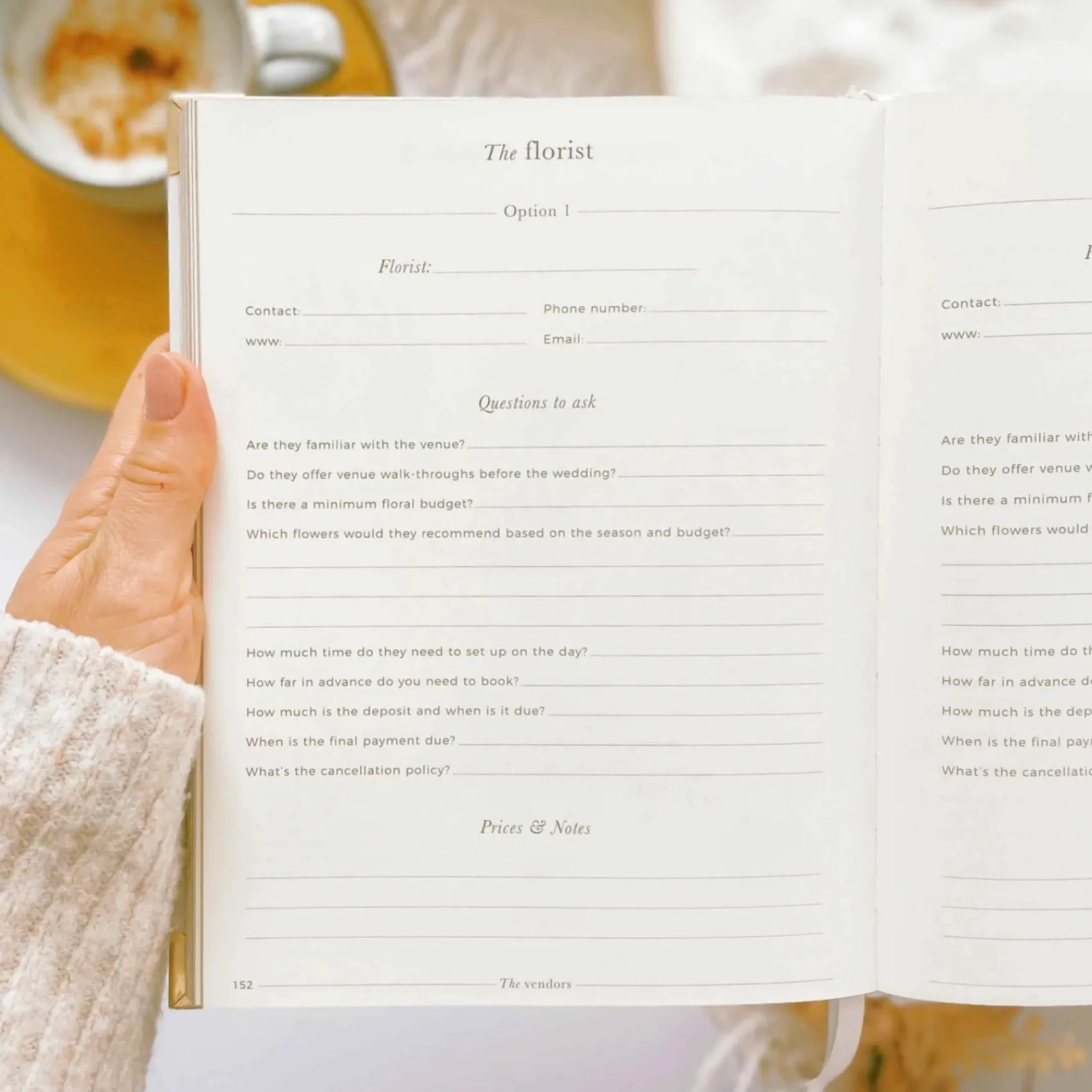 Blush & Gold Erröten und Gold Luxus Hochzeit Planer Buch mit vergoldeten Rändern* Wedding Planner Bücher | Verlobungsgeschenke