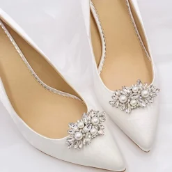Lace & Favour Euphoria Perlen- und Kristallbroschen-Schuhclips* Schuhclips | Schuhclips