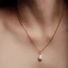 Freya Rose Barock Perle 22ct Gold Anhänger Halskette* Geschenke Für Die Mutter Des Bräutigams | Geschenke Für Die Mutter Der Braut
