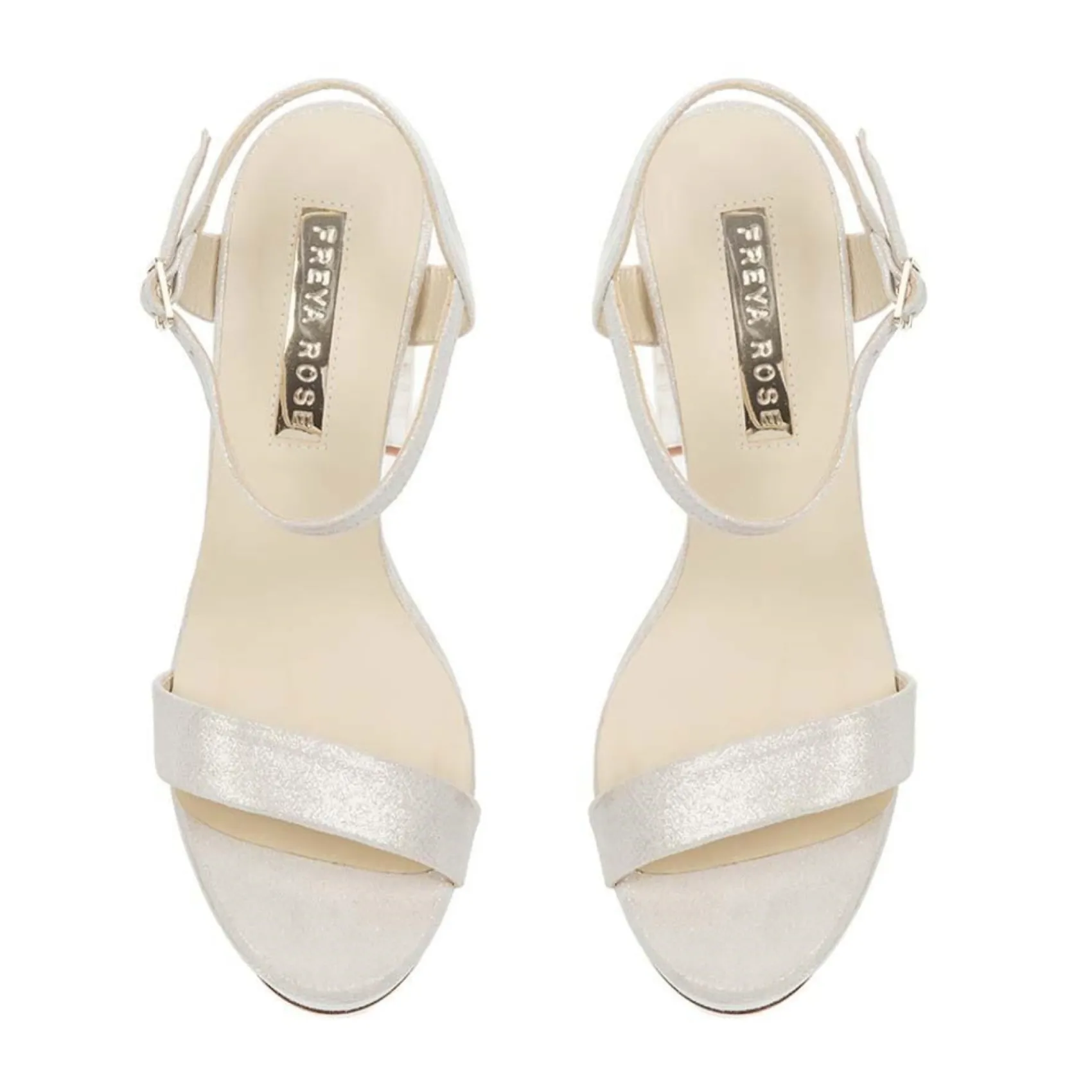 Freya Rose Gigi Elfenbeinfarbene Wildleder-Sandalen mit klobigem Plateau* Schuhe Für Hochzeitsgäste | Hochzeitsschuhe