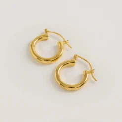 Freya Rose Goldene Mini-Reifen-Ohrringe* Gold-hochzeitsschmuck | Hochzeitsgast-schmuck
