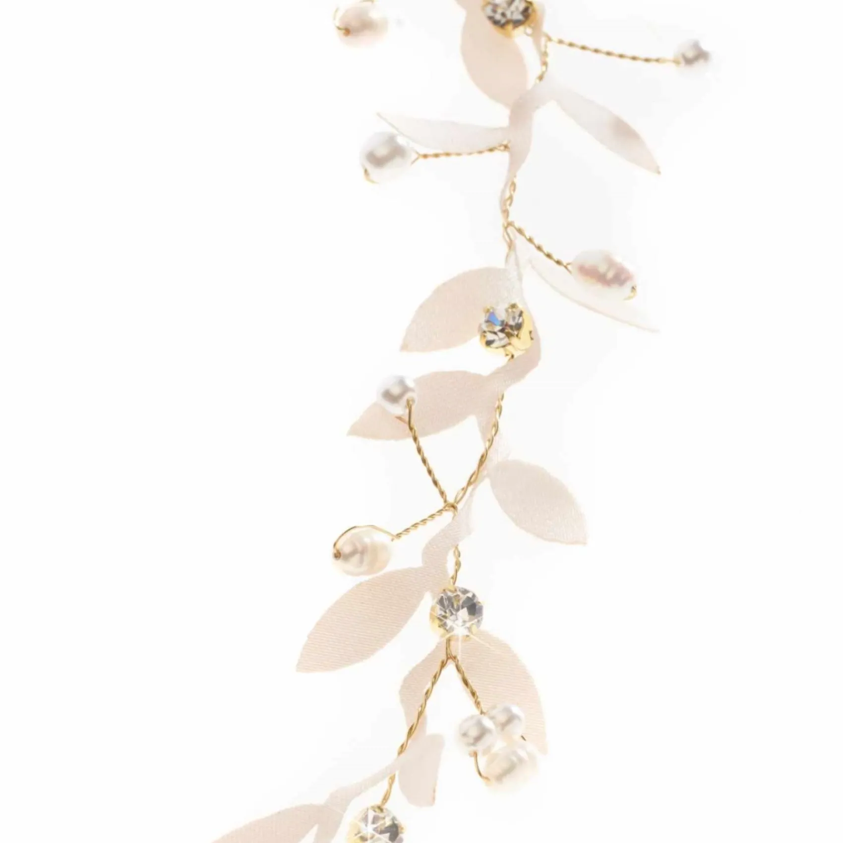 Poirier Gaia Blattgold Braut Boho Stirnband* Gold-haar-accessoires | Brautjungfer Haarschmuck
