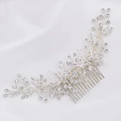 Twilight Designs Harley Diamante und Kristall Blätter Hochzeit Haar Kamm* Abschlussball Haarspangen & Kämme | Haarschmuck Aus Kristall