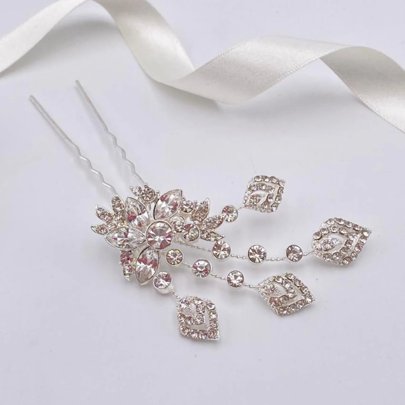 Twilight Designs Hattie Vintage inspirierte Kristall-Haarnadel* Abschlussball Haarspangen & Kämme | Vintage-kopfbedeckungen