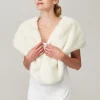 Helen Moore Elfenbeinfarbener Vintage-Kunstpelz-Brautschal* Jacken, Umhänge Und Schals Aus Kunstfell | Hochzeitsumhänge & Tücher
