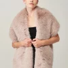 Helen Moore Quartz Long Faux Fur Stole | | Lace & Favour* Jacken, Umhänge Und Schals Aus Kunstfell | Hochzeitsumhänge & Tücher