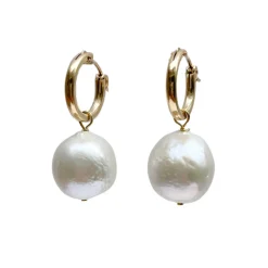 Hermione Harbutt Adele Petite Barock Perlenohrringe* Perlen-hochzeitsschmuck | Gold-hochzeitsschmuck