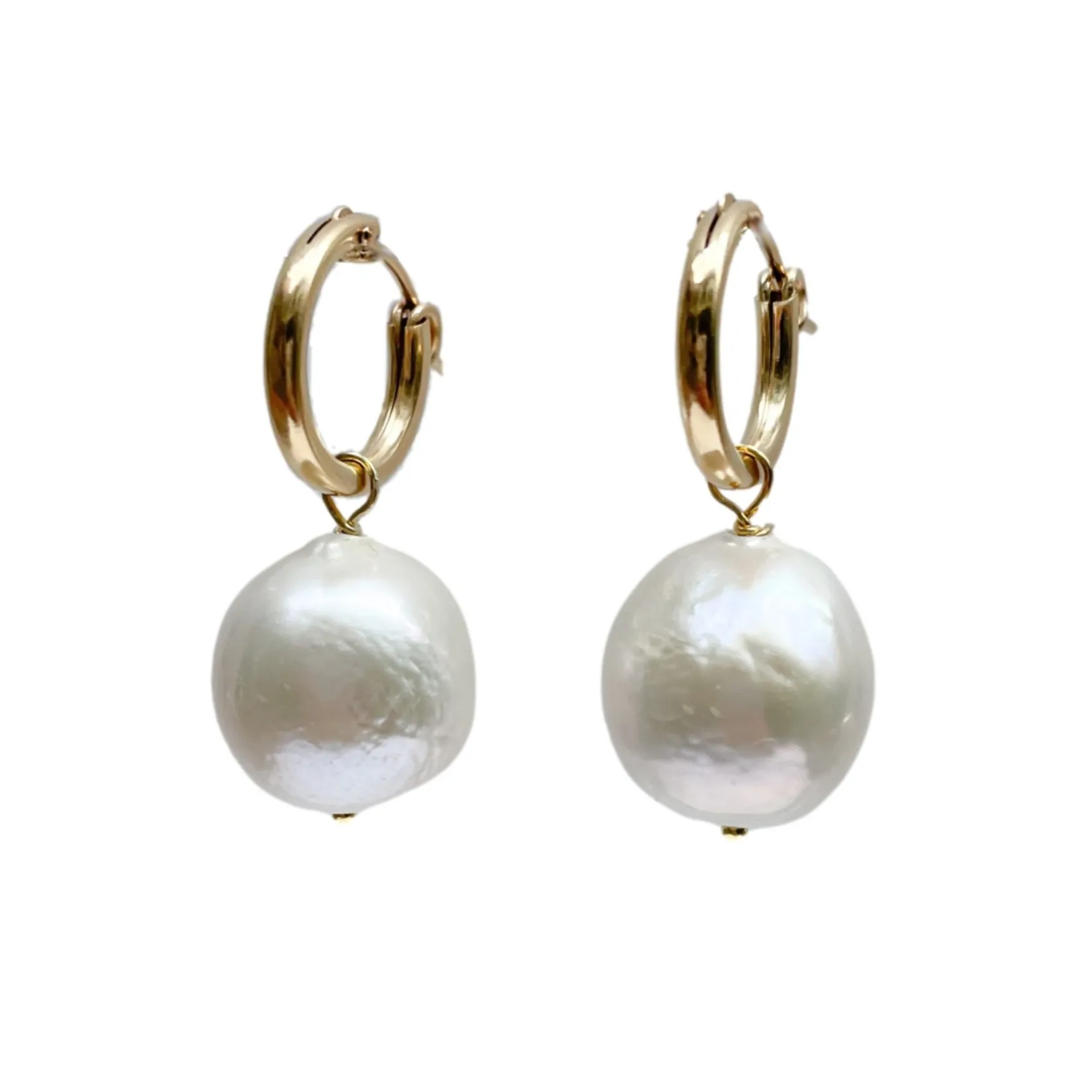 Hermione Harbutt Adele Petite Barock Perlenohrringe* Perlen-hochzeitsschmuck | Gold-hochzeitsschmuck