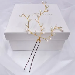 Hermione Harbutt Lily Süßwasserperlen Braut Haarnadeln* Perlen-haarschmuck | Gold-haar-accessoires