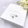 Hermione Harbutt Paris Silber Kristall-Tropfen-Ohrringe* Geschenke Für Brautjungfern | Geschenke Für Die Braut